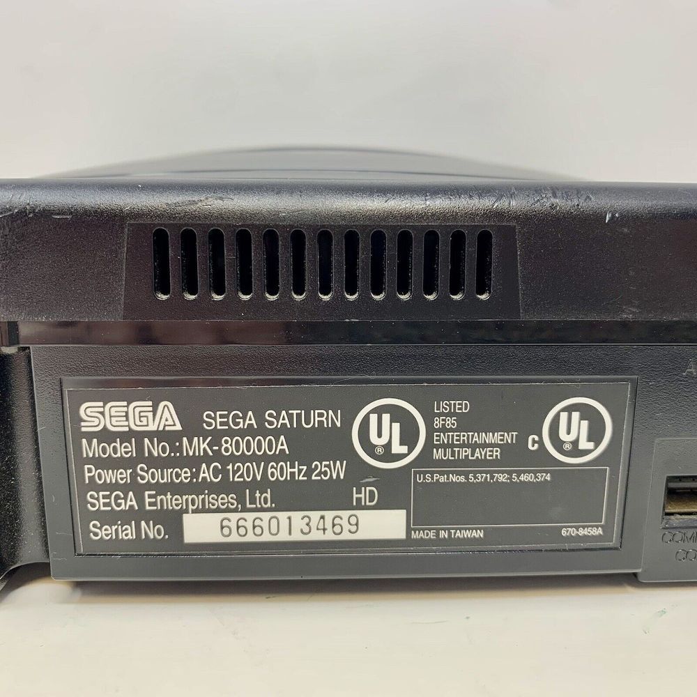 SEGA Saturn Home Console System Package RF Switch 1 Controller US Version RARE - Picture 8 of 16